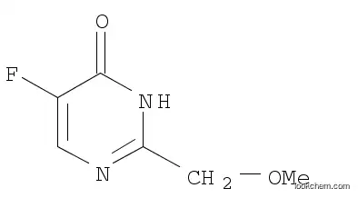 Molecular Structure of 1150618-10-2 (5-fluoro-2-(MethoxyMethyl)pyriMidin-4-ol)